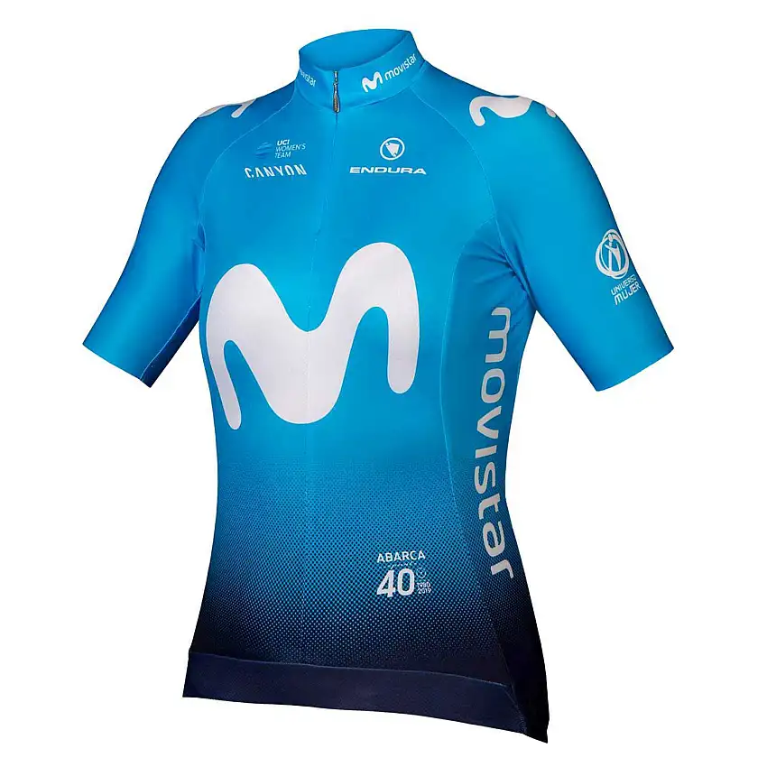 Tröja Endura Movistar Team S/S 2019 dam blå