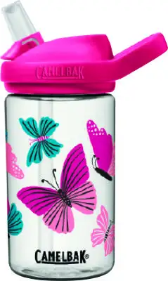 Vattenflaska Camelbak Eddy+ Kids Tritan Renew 0.4 l Colorblock Butterflies