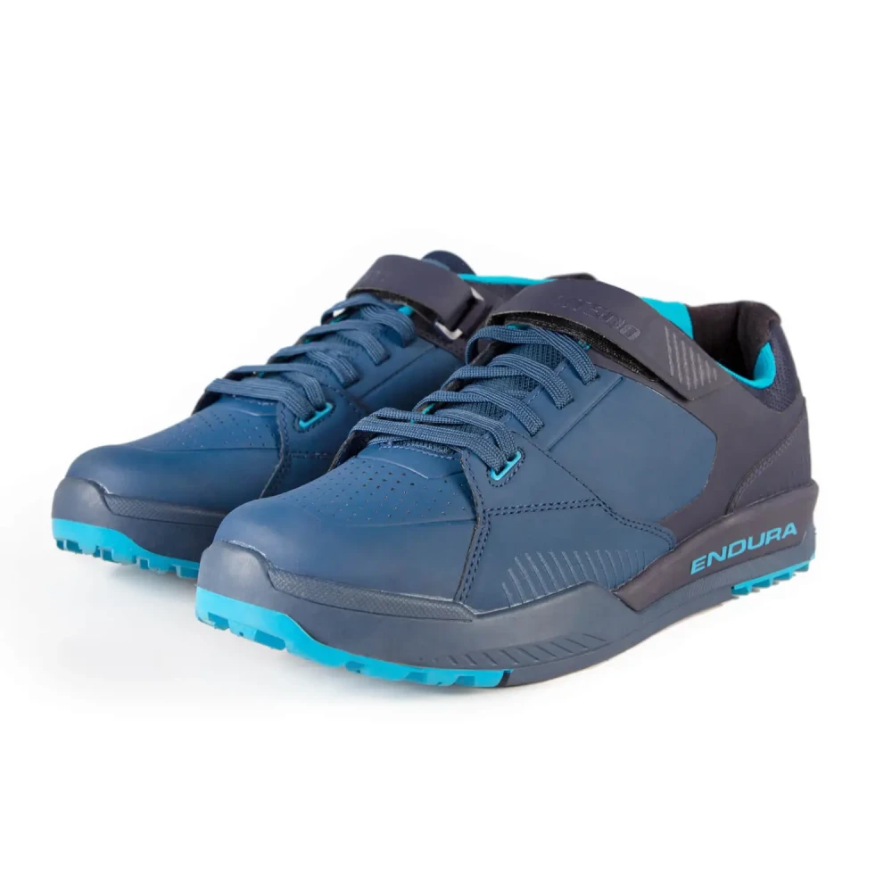 Endura MT500 Burner Flats och Click MTB Skor Navy Blå