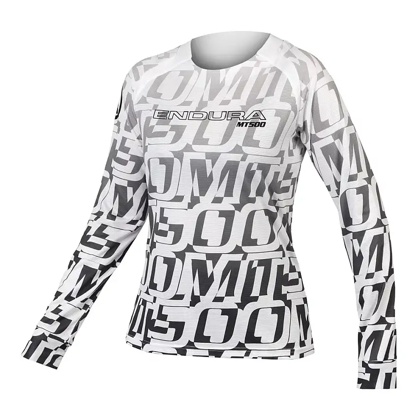 Endura MT500 Print Tee Cykeltröja Svart/vit
