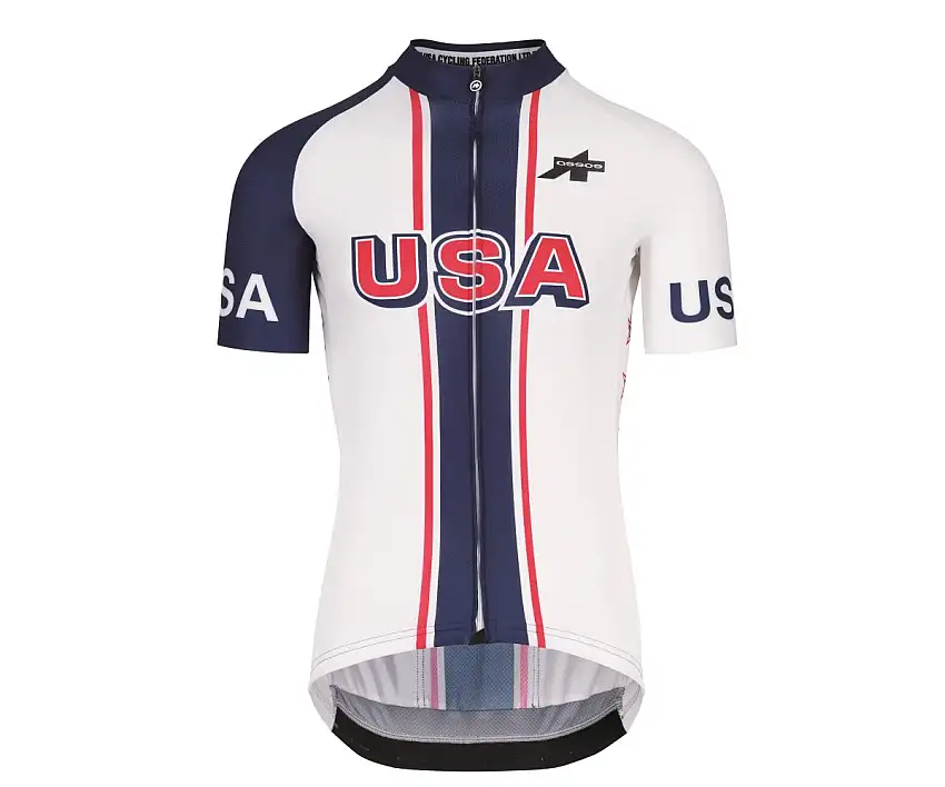 Tröja Assos Fastlane Olympics Ss Jersey Usa Röd