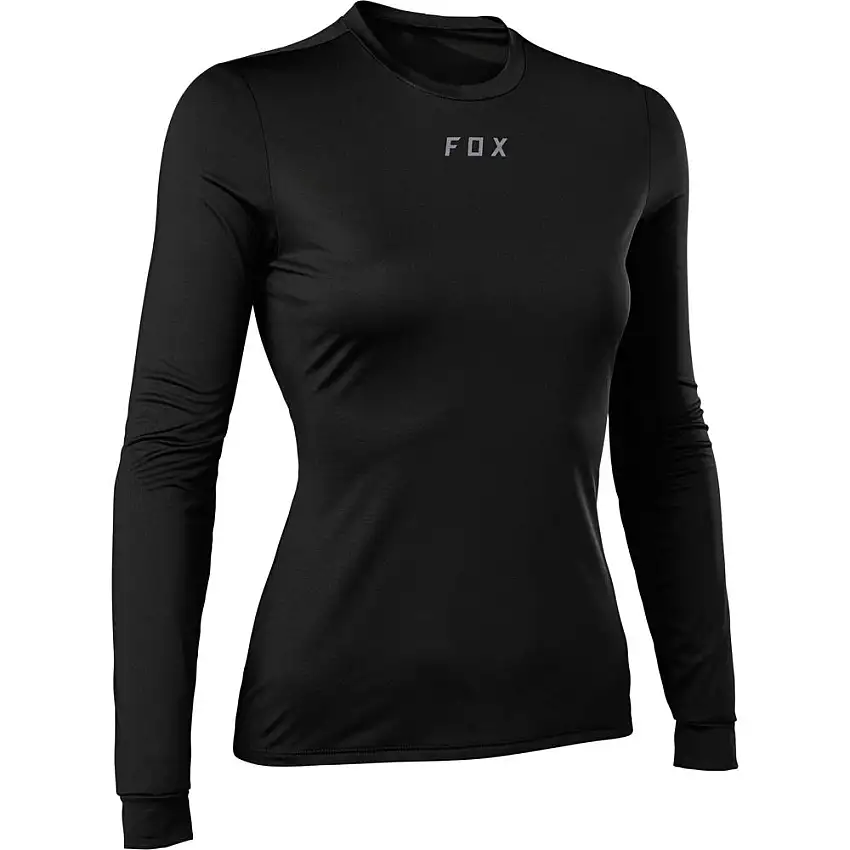 FOX TecBase Långärmat Baselayer Svart för kvinnor