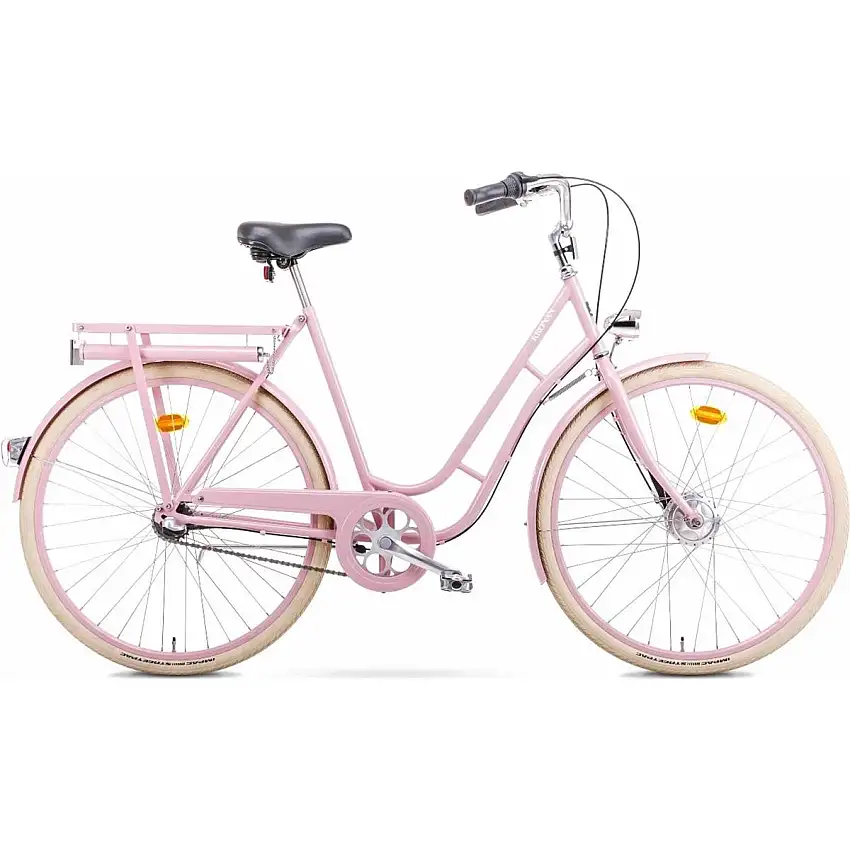 Damcykel Kronan 3-växlad rosa