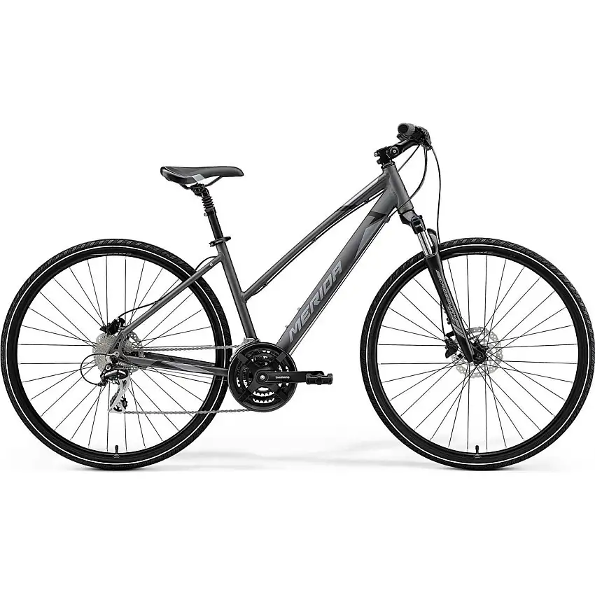 Hybridcykel Merida Crossway 20 Dam grå