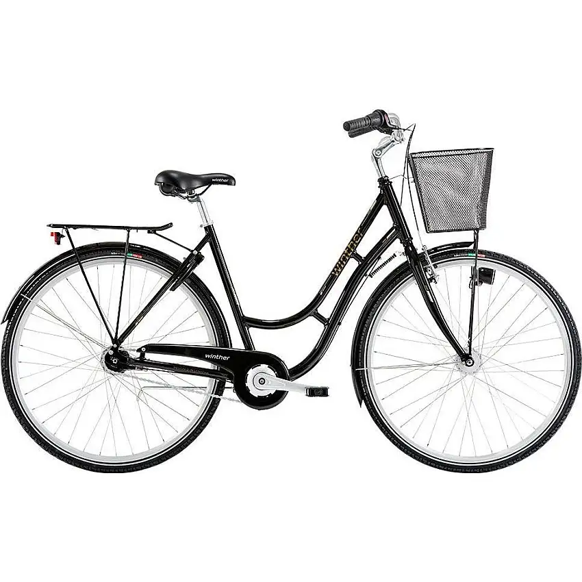Damcykel Winther Shopping Classic 7-växlad svart