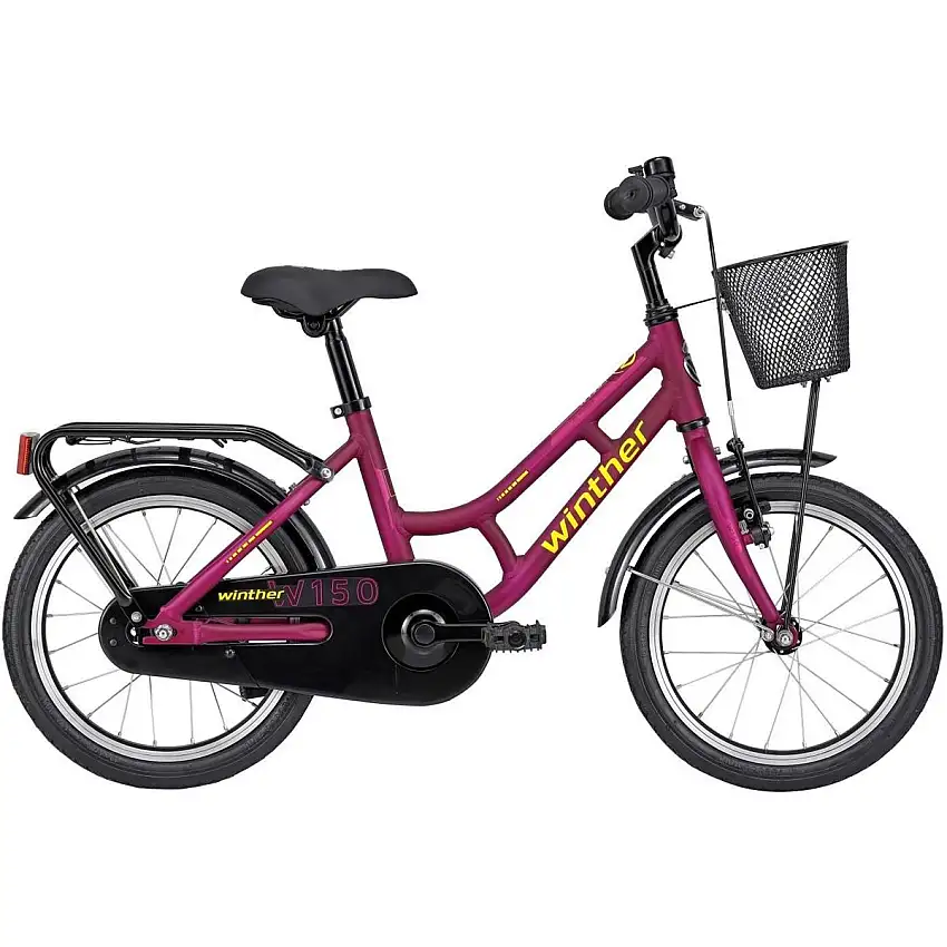 Barncykel Winther 150 lila 16"