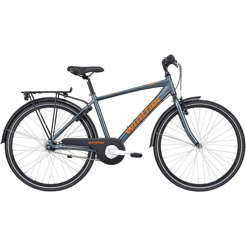Barncykel Winther 300 Alu 7-växlad blå 26"