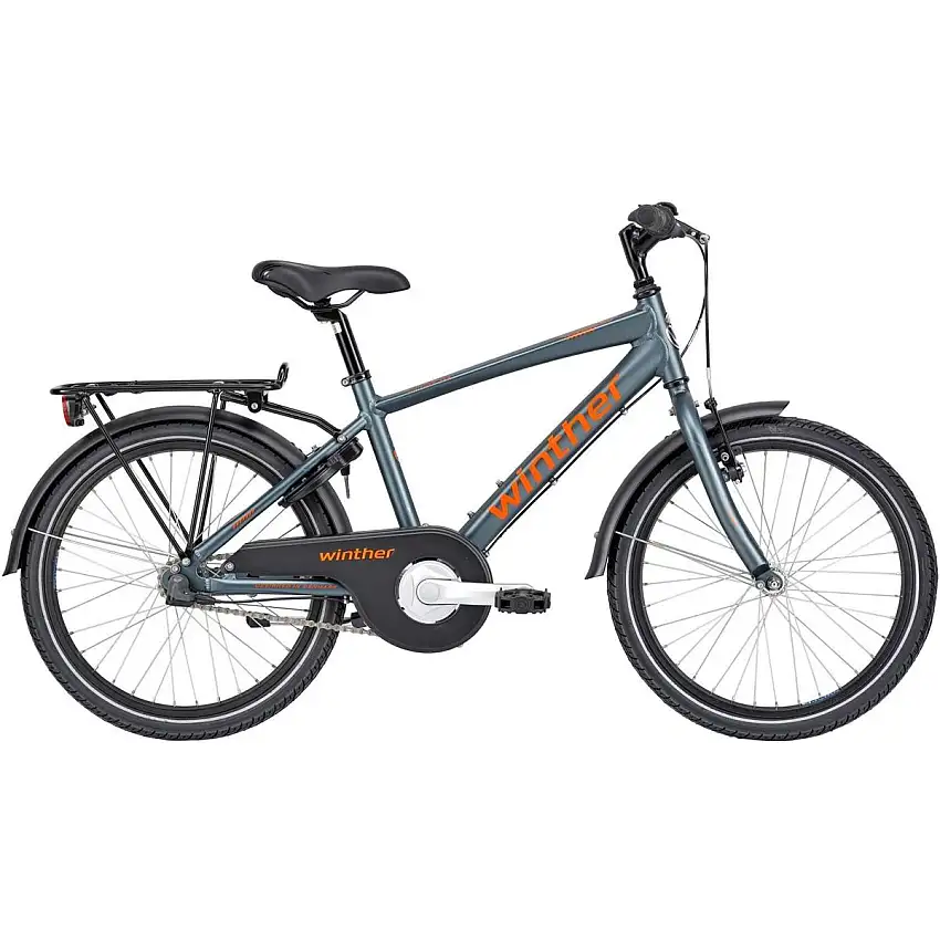 Barncykel Winther 300 Alu 3-växlad blå 20"