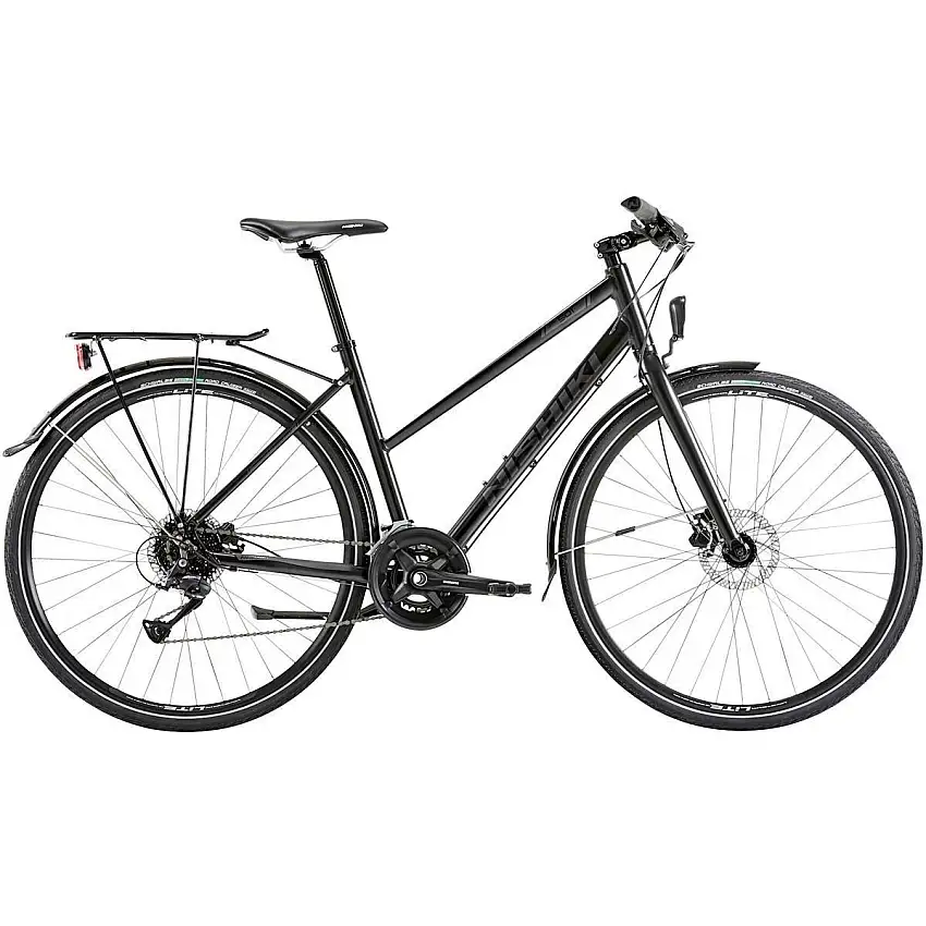 Hybridcykel Nishiki City 501 Dam svart