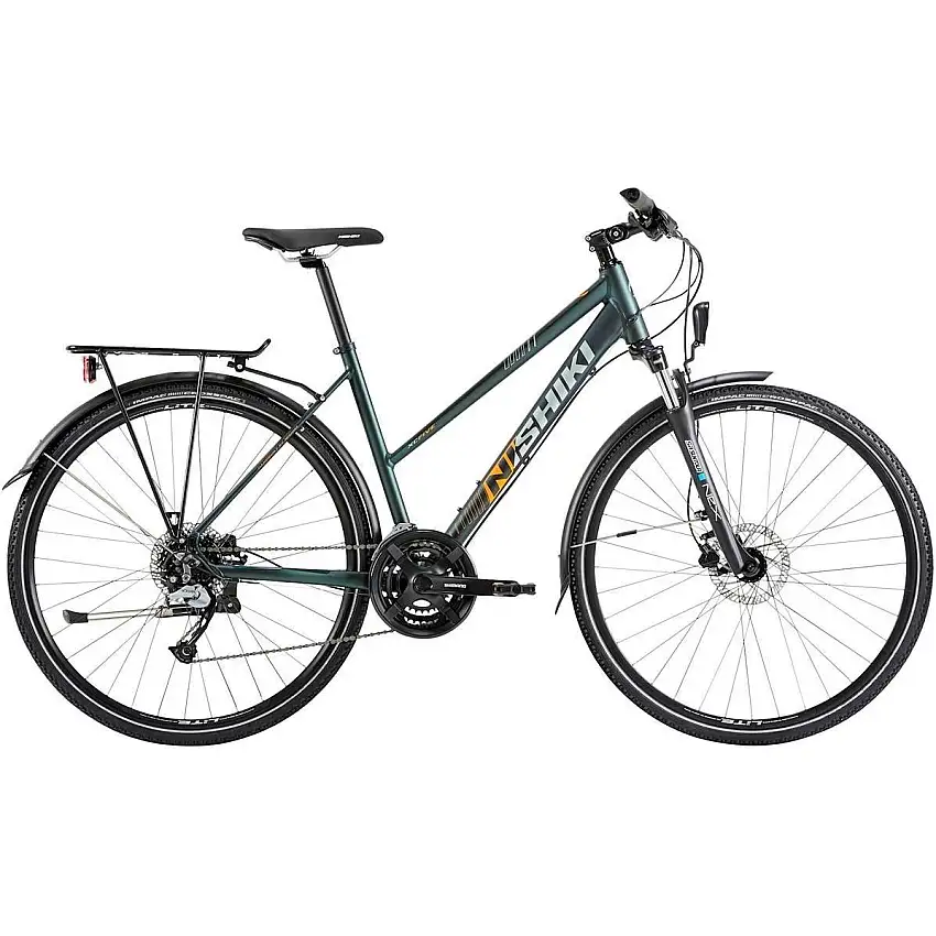 Hybridcykel Nishiki XC Five Dam grön