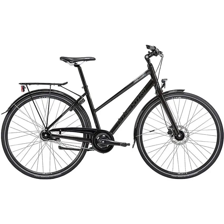Hybridcykel Nishiki City 307 Dam svart