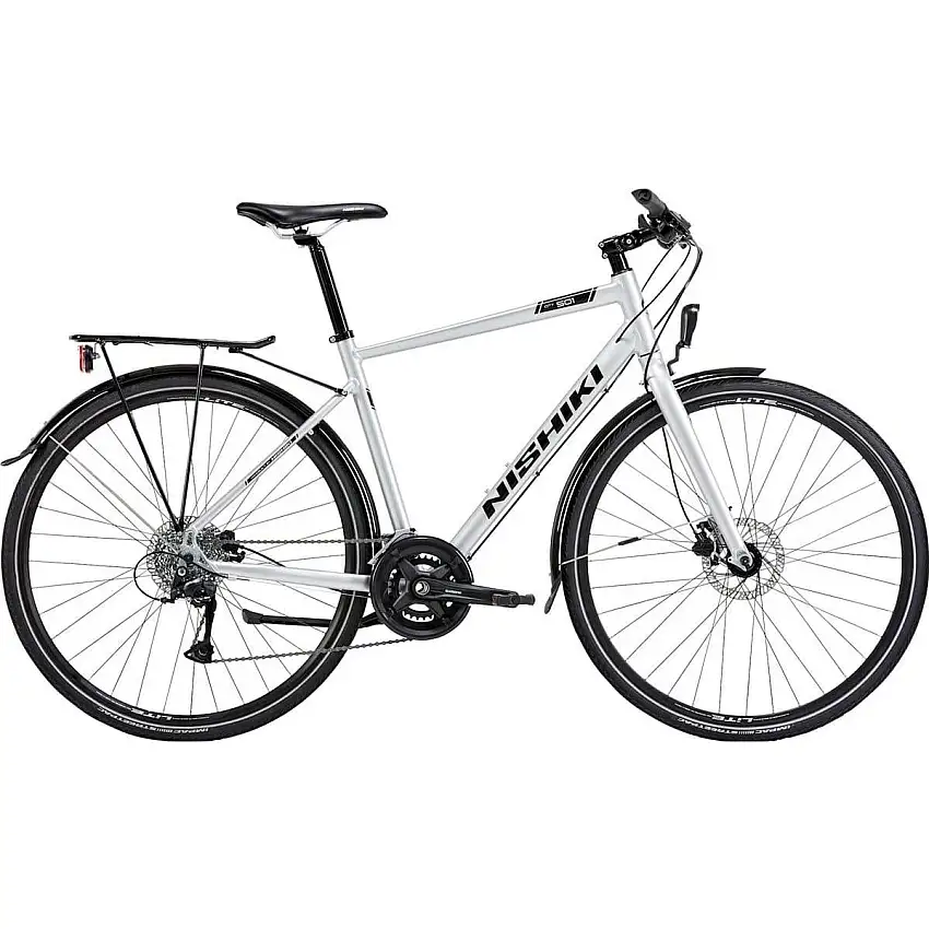 Hybridcykel Nishiki City 501 Herr silver