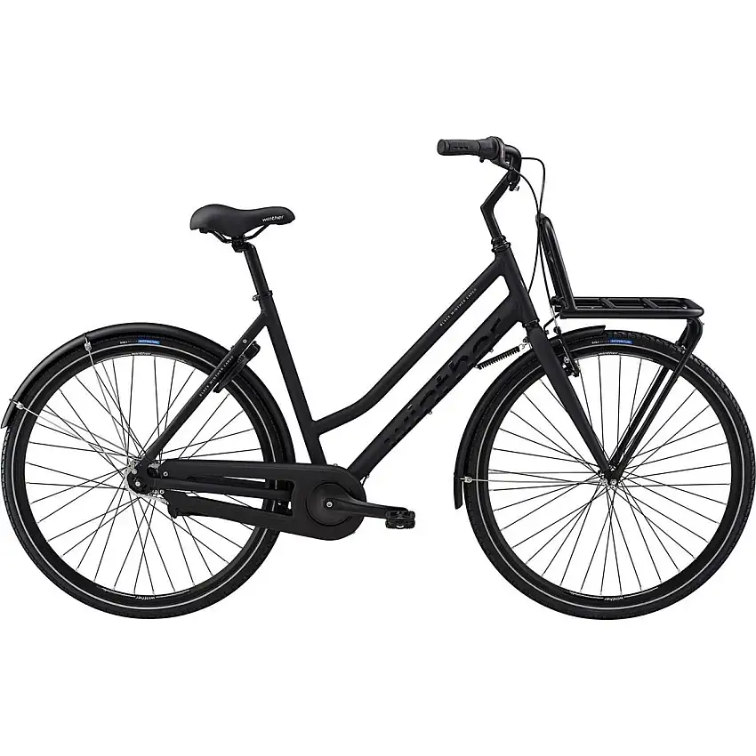 Damcykel Black Winther Cargo svart