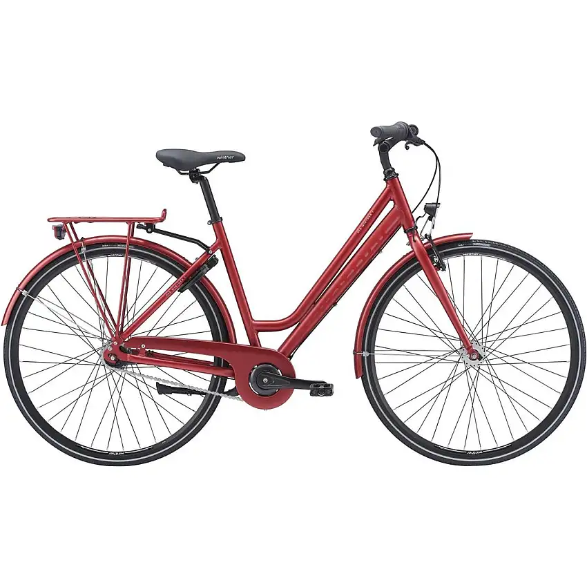 Damcykel Red Winther 1 7-växlad röd