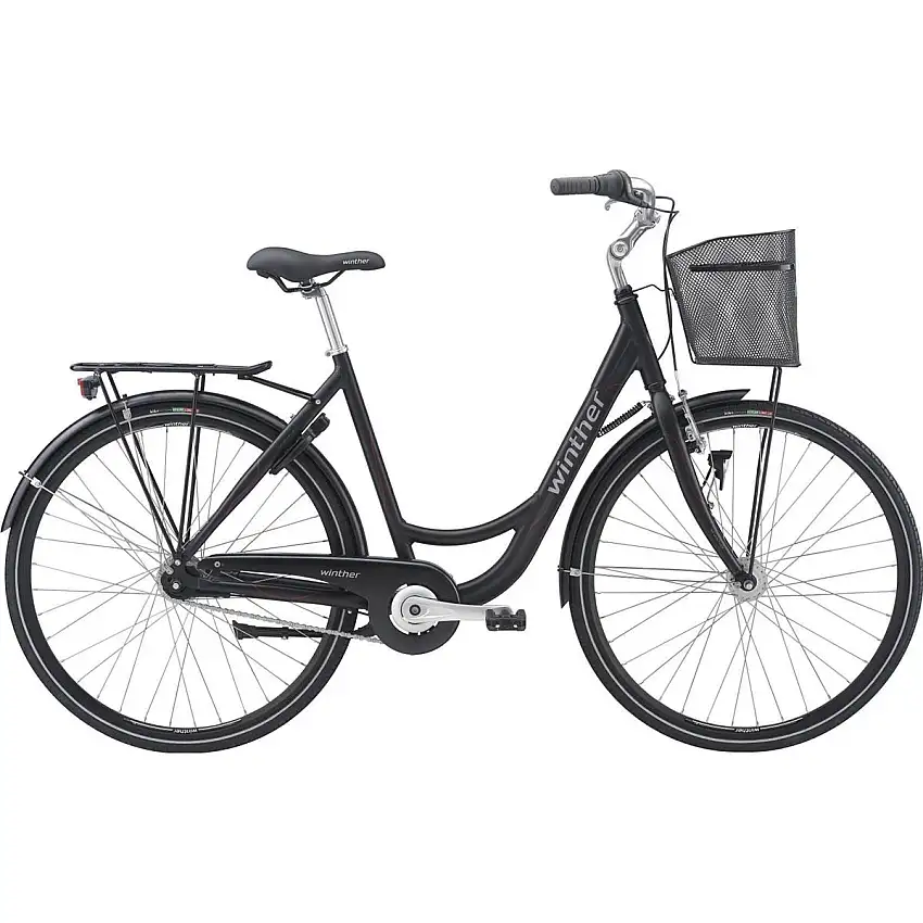 Damcykel Winther Shopping Society 7-växlad svart