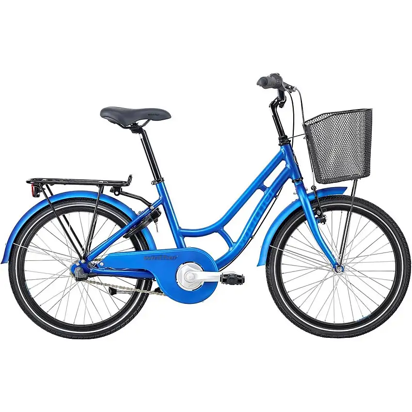 Barncykel Blue Winther Granny 3-växlad blå 20"