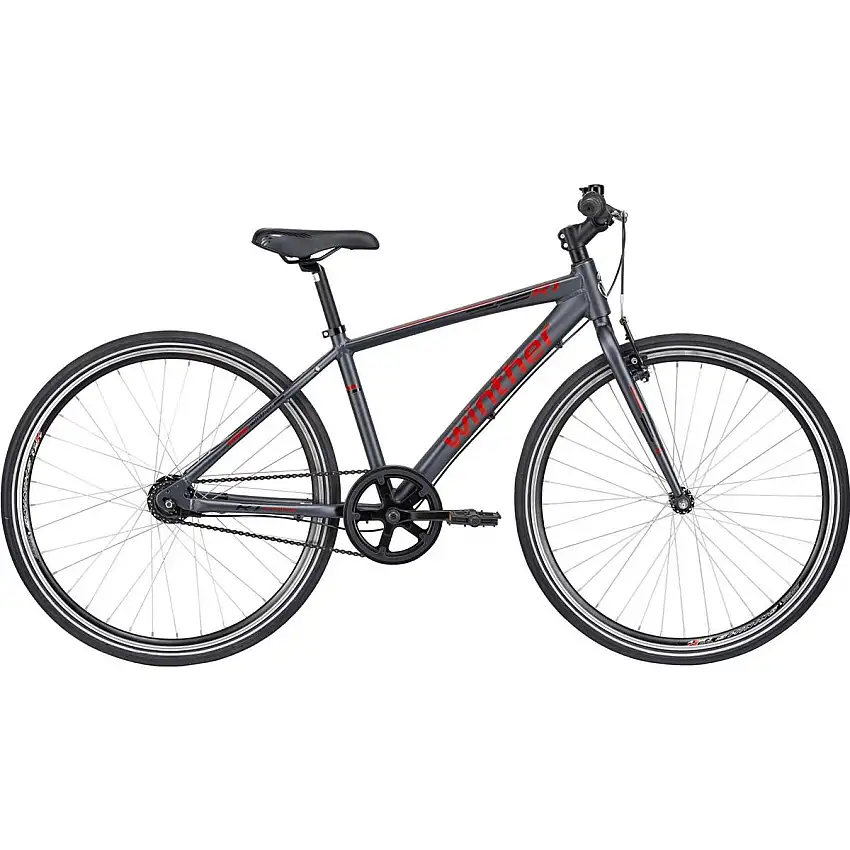 Barncykel Winther R1 Sport 7-växlad grå 26"