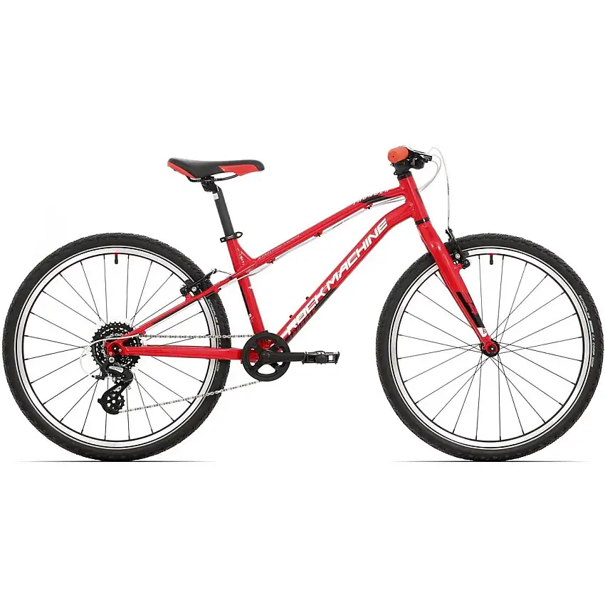 Barncykel Rock Machine Thunder 24 VB röd