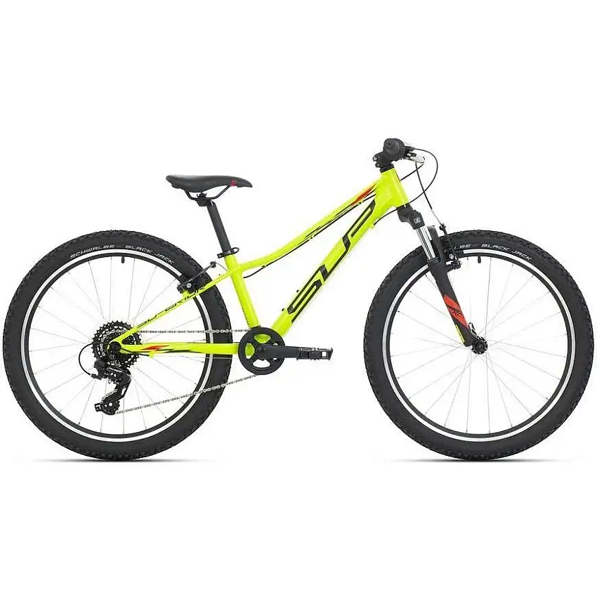 Barncykel Superior Racer XC 24 neongul