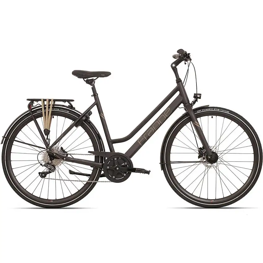 Hybridcykel Frappé FSS 500 Dam svart 8 växlar