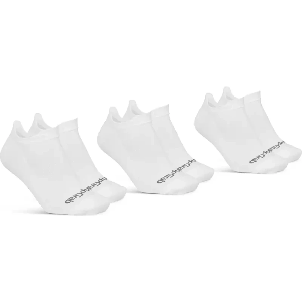 GripGrab Classic No Show Sommar Strumpor - 3-Pack Vit
