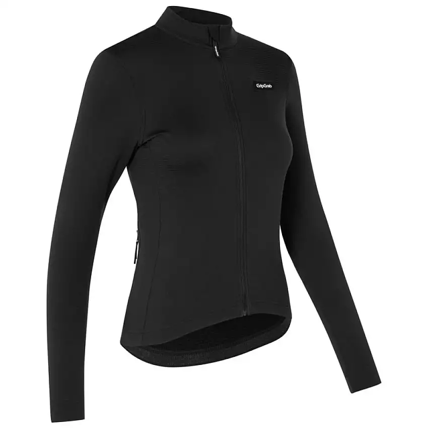 GripGrab Gravelin MerinoTech Thermal Cykeltröja För Kvinnor, Svart