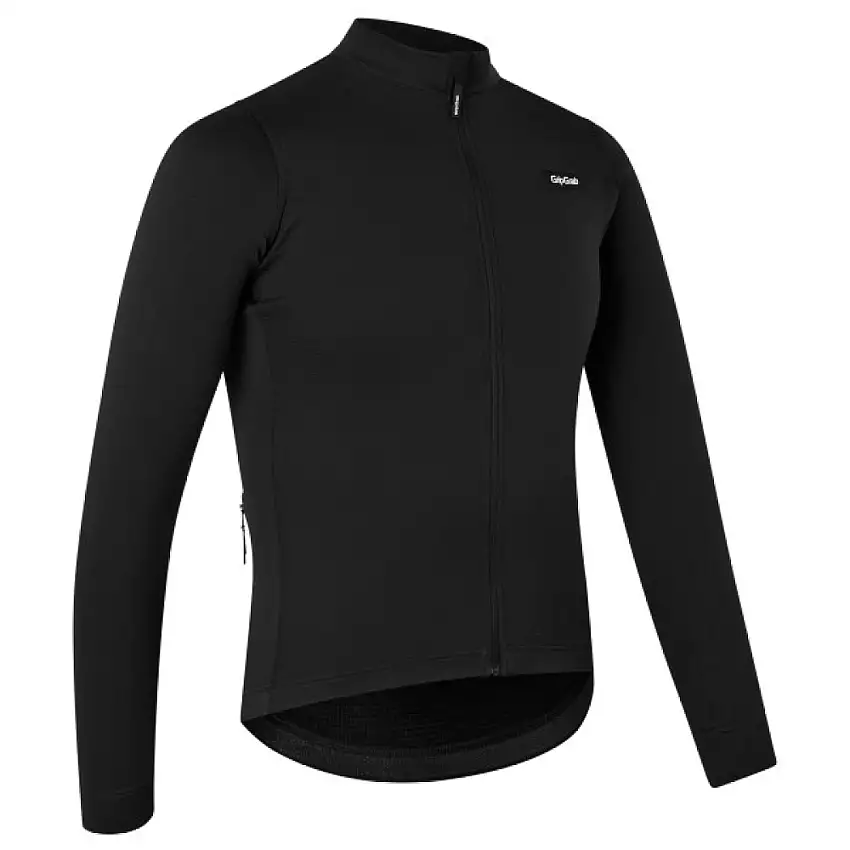 GripGrab Gravelin MerinoTech Thermal Långärmad Cykeltröja Svart
