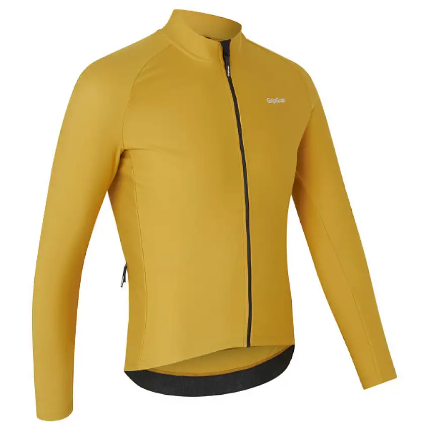 GripGrab PACR Thermal långärmad cykeltröja Mustard Yellow
