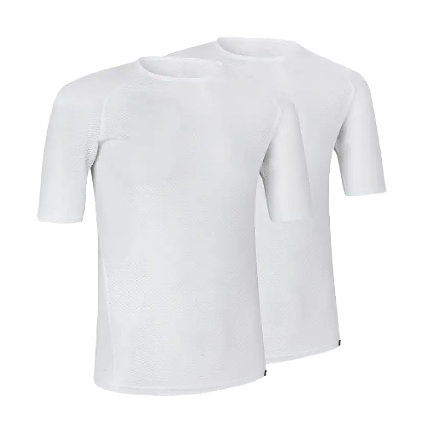 GripGrab Ultralight Mesh Baselayer Kortärmad Vit 2-pack