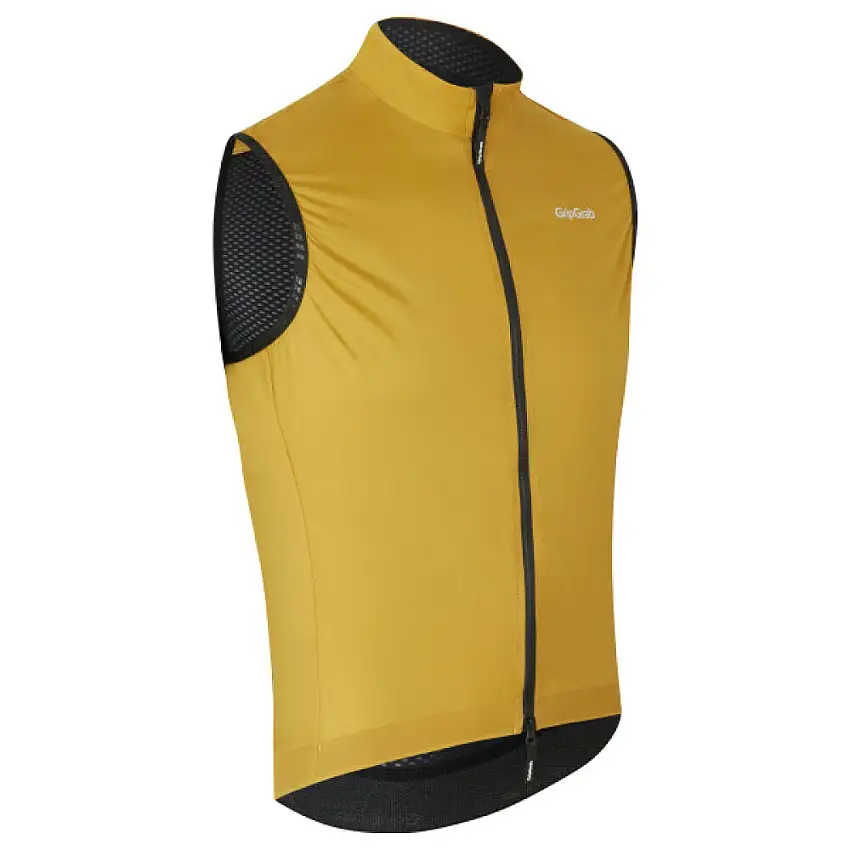 GripGrab Windbuster Vindtät Cykelväst Mustard Yellow