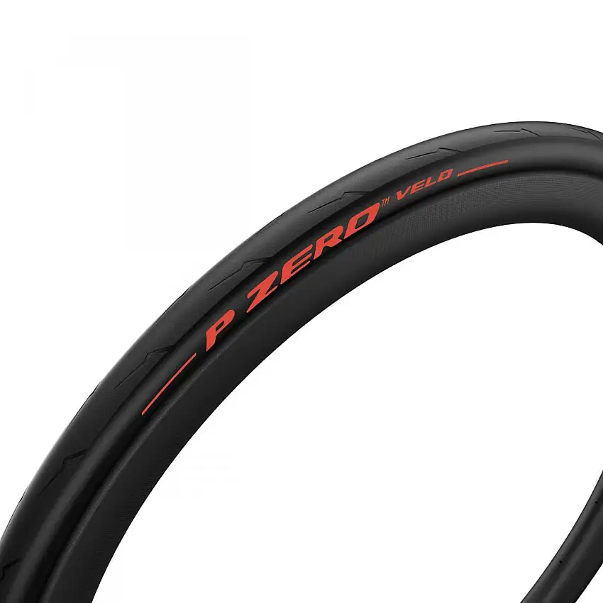Cykeldäck Pirelli P Zero Velo SmartNET Silica Aramid Breaker 25-622 vikbart svart/röd