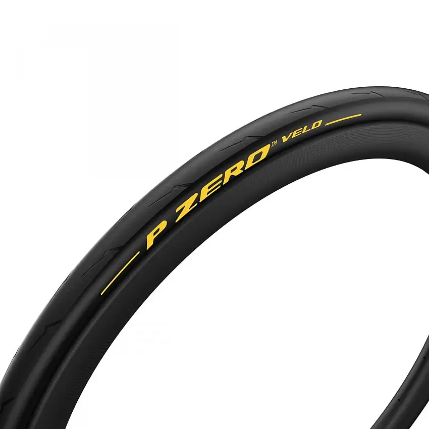 Cykeldäck Pirelli P Zero Velo SmartNET Silica Aramid Breaker 25-622 vikbart svart/gul