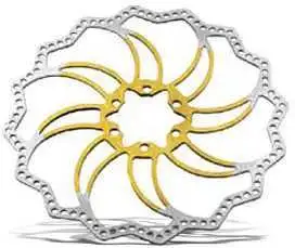 Bromsskiva cykel Alligator 8/203 mm 6 bult gul