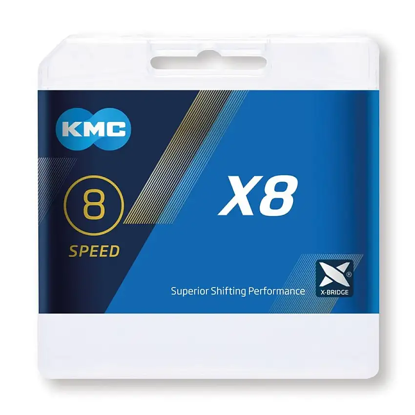 KMC X8 8-Speed kedja till Shimano och SRAM