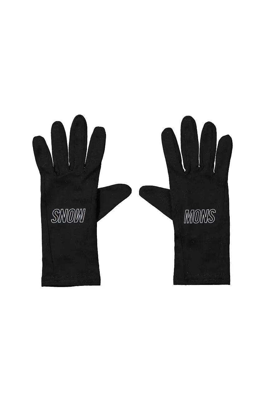 Handskar Mons Royal Wool Volta Glove Liner svart