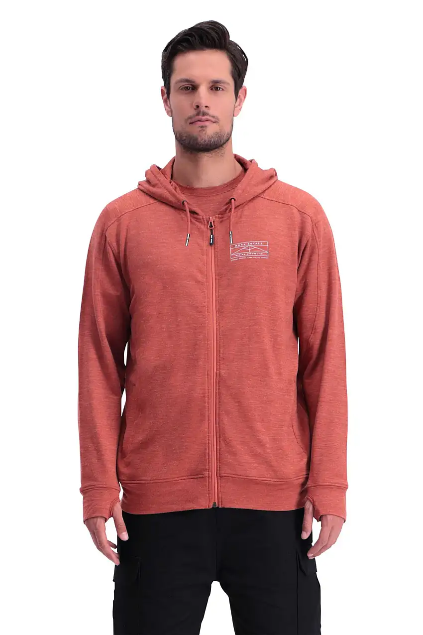 Huvtröja Mons Royal Wool Covert Lite Zip röd