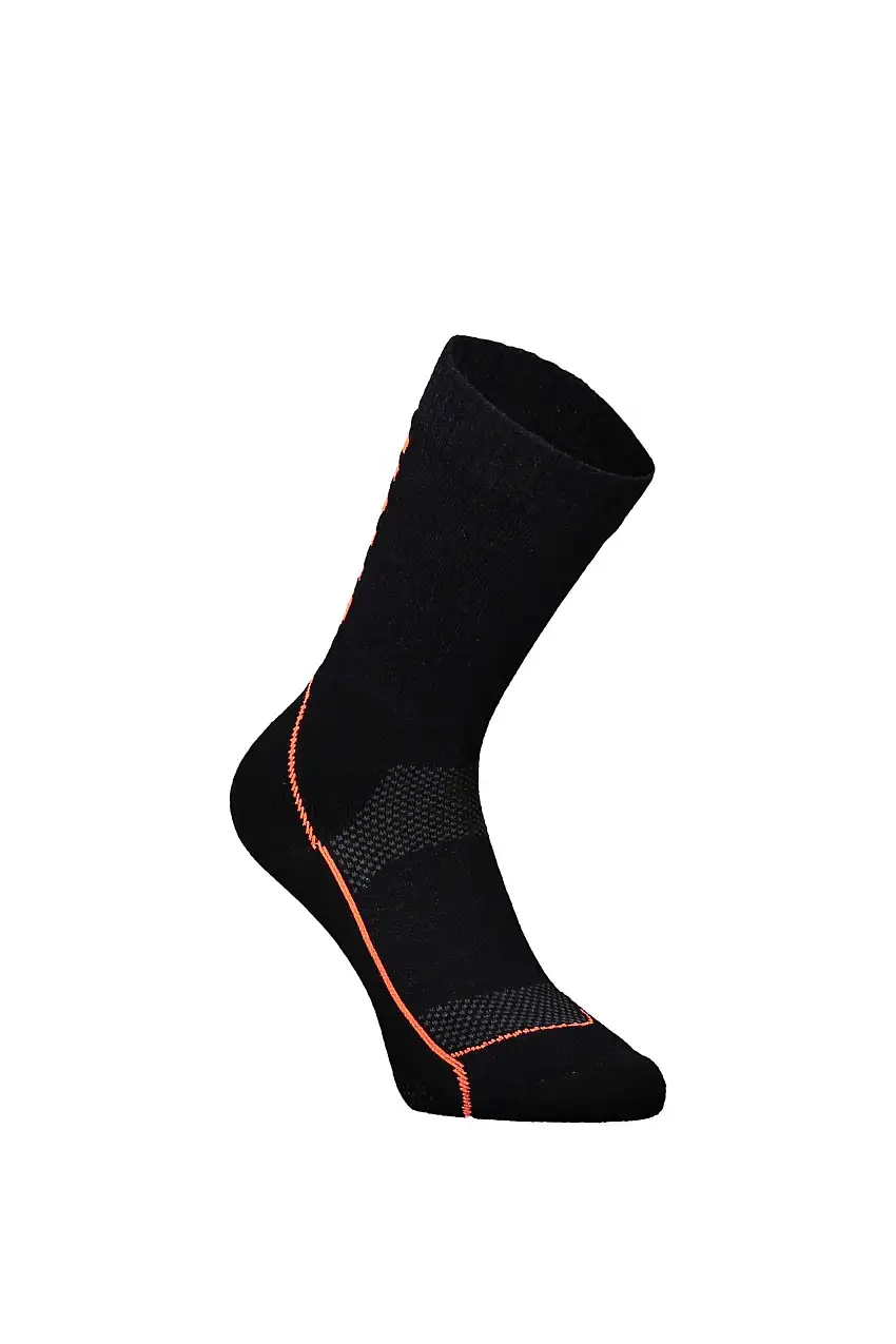 Strumpor Mons Royal Wool MTB 9" Tech dam svart/orange