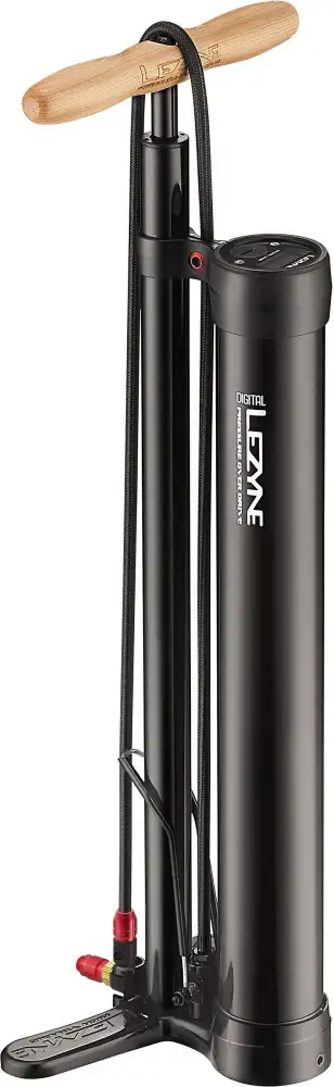 Lezyne Pressure Over Drive Digital Fotpump med kammare ABS1 Pro