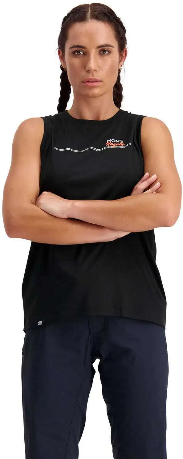 Linne Mons Royal Wool Tarn Freeride Tank dam svart