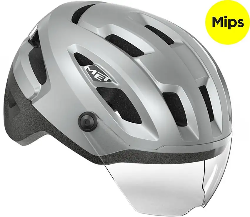 MET Intercity Mips cykelhjälm Reflective Matt visir