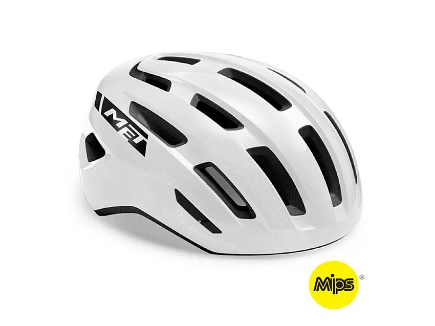 MET Miles MIPS cykelhjälm white glossy