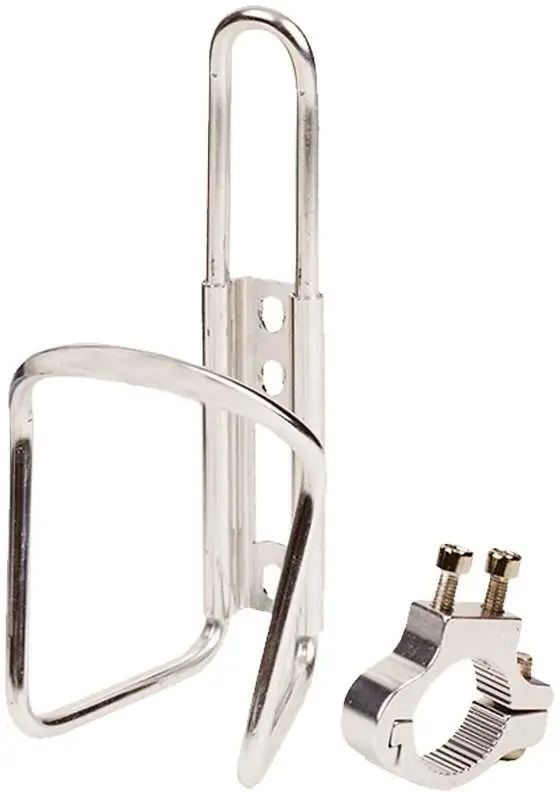 Flaskställ OXC Bottle Cage inkl. styrfäste silver