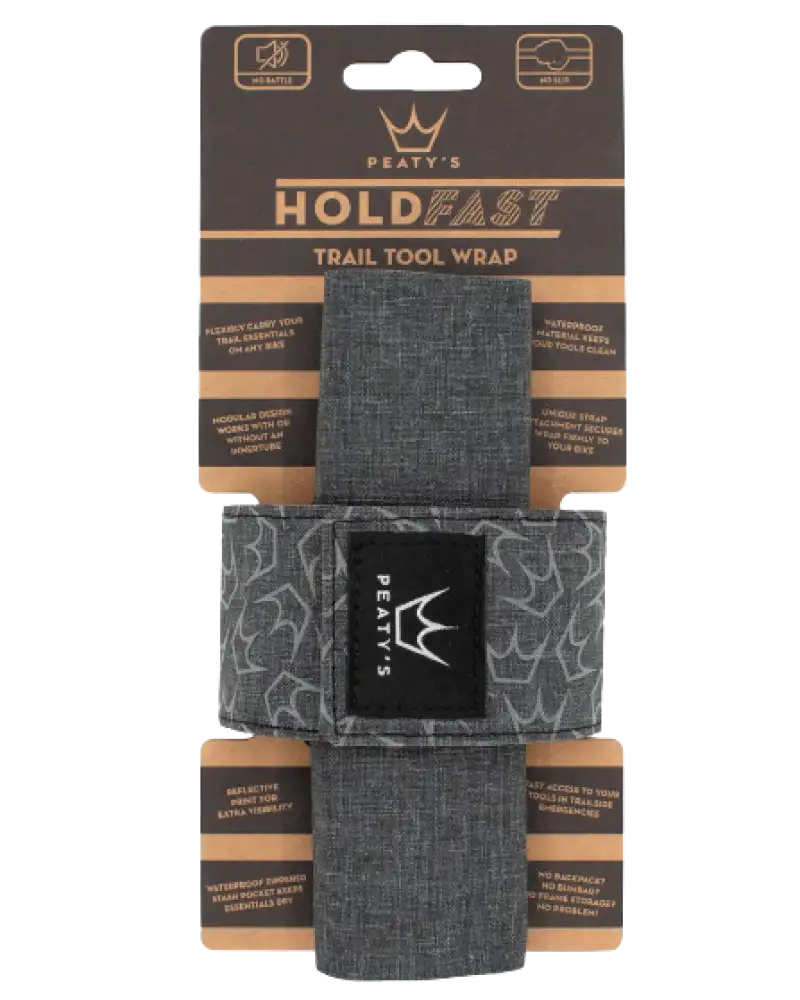 Peatys Holdfast Trail Tool Wrap Slate Grey