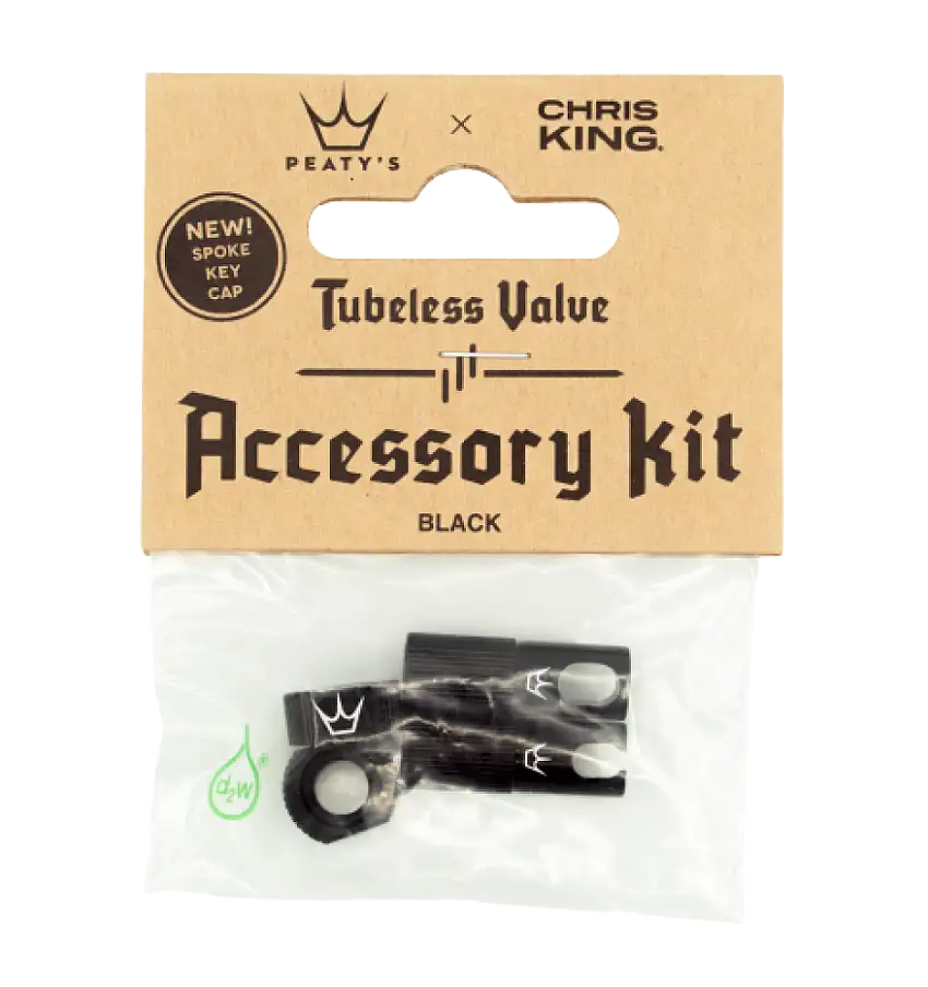 Peatys x ChrisKing Tubeless Ventil Kit Svart