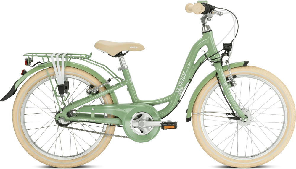 Puky Skyride 20-3 Classic Barncykel Retro Grön