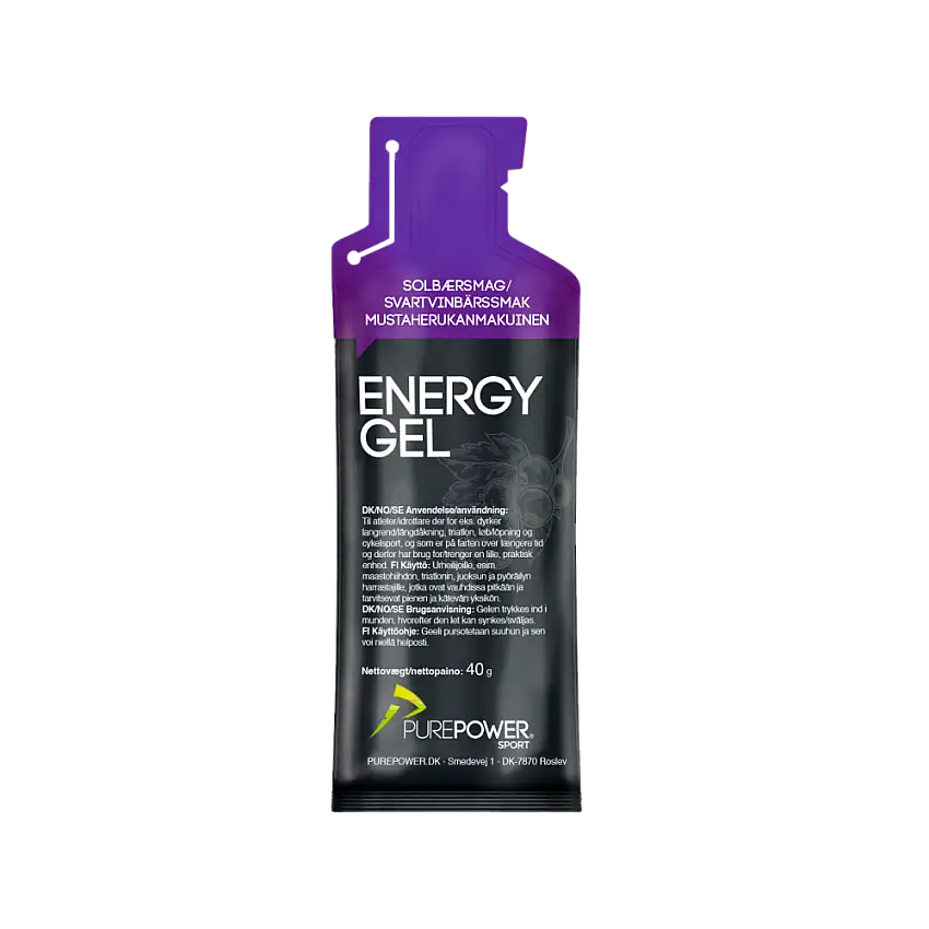 PurePower Energy Gel svarta vinbär 40 g.