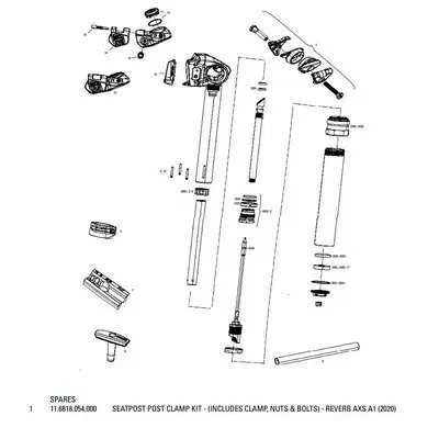 Klämsats för sadelstolpe Rockshox Reverb AXS