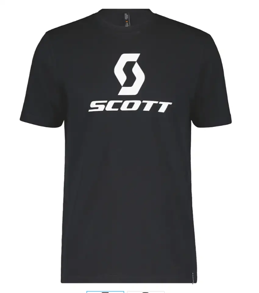 SCOTT Icon SS T-shirt, Svart