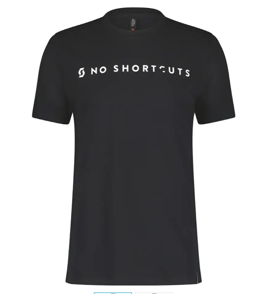 SCOTT NoShortcuts T-shirt, Svart