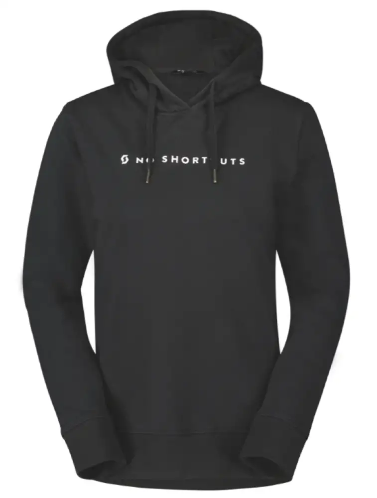 SCOTT No Shortcuts Hoodie till kvinnor, Svart